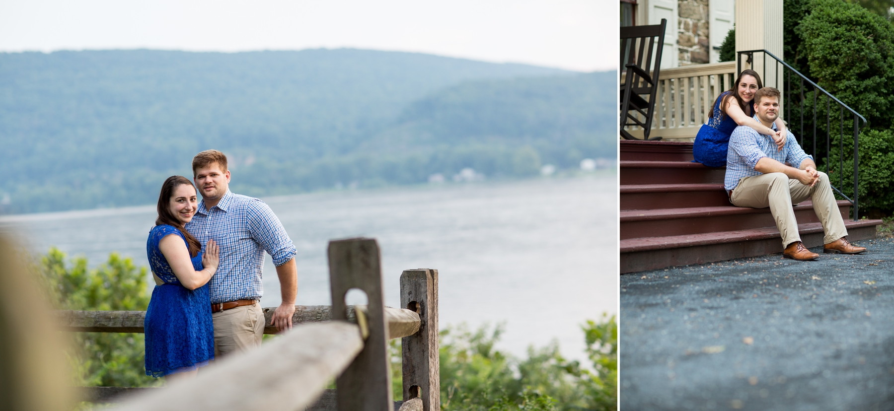 fun engagement photos at Fort Hunter